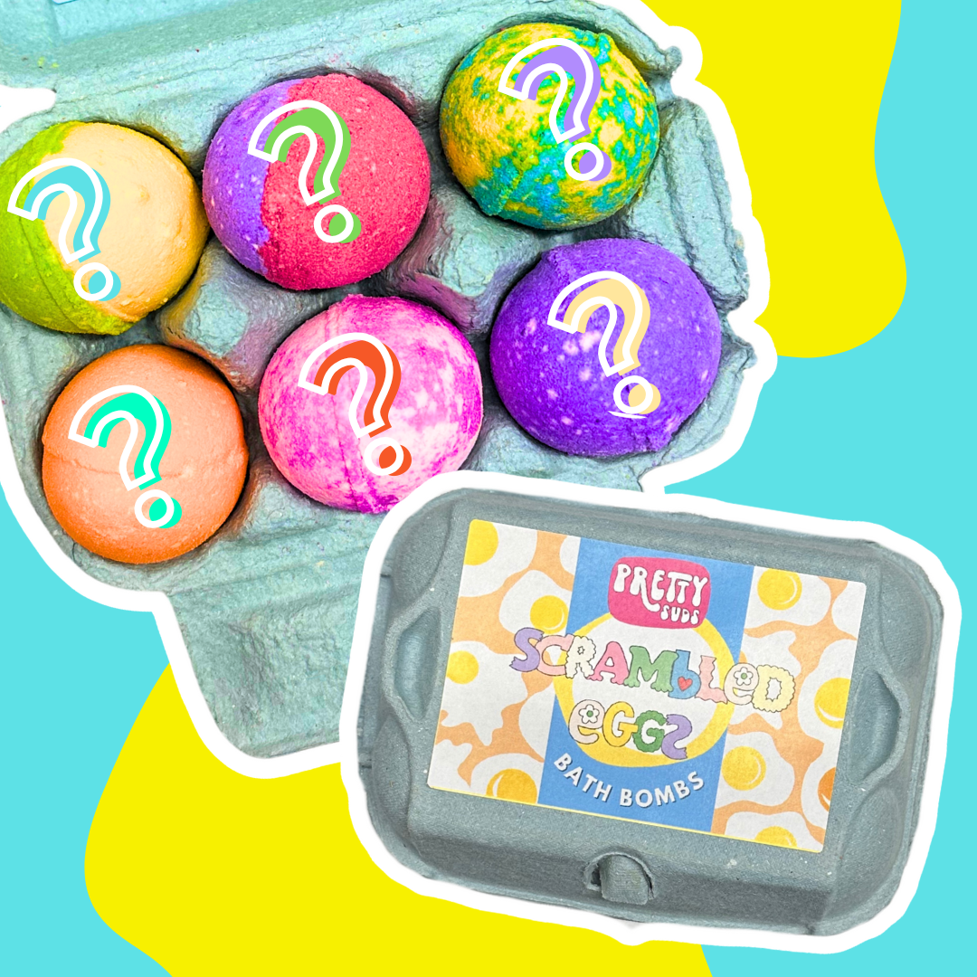 Scrambled Eggs Handmade Bath Bomb Egg Box 450g