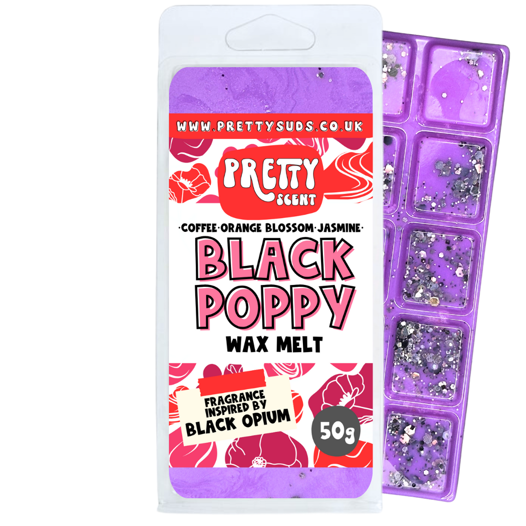 Black Poppy Soy Wax Melt Bar 50g