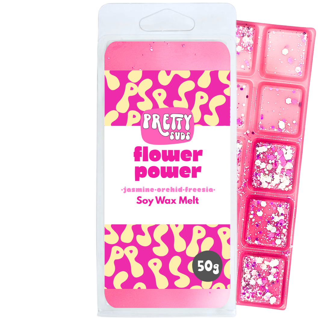 Flower Power Soy Wax Melt Bar 50g