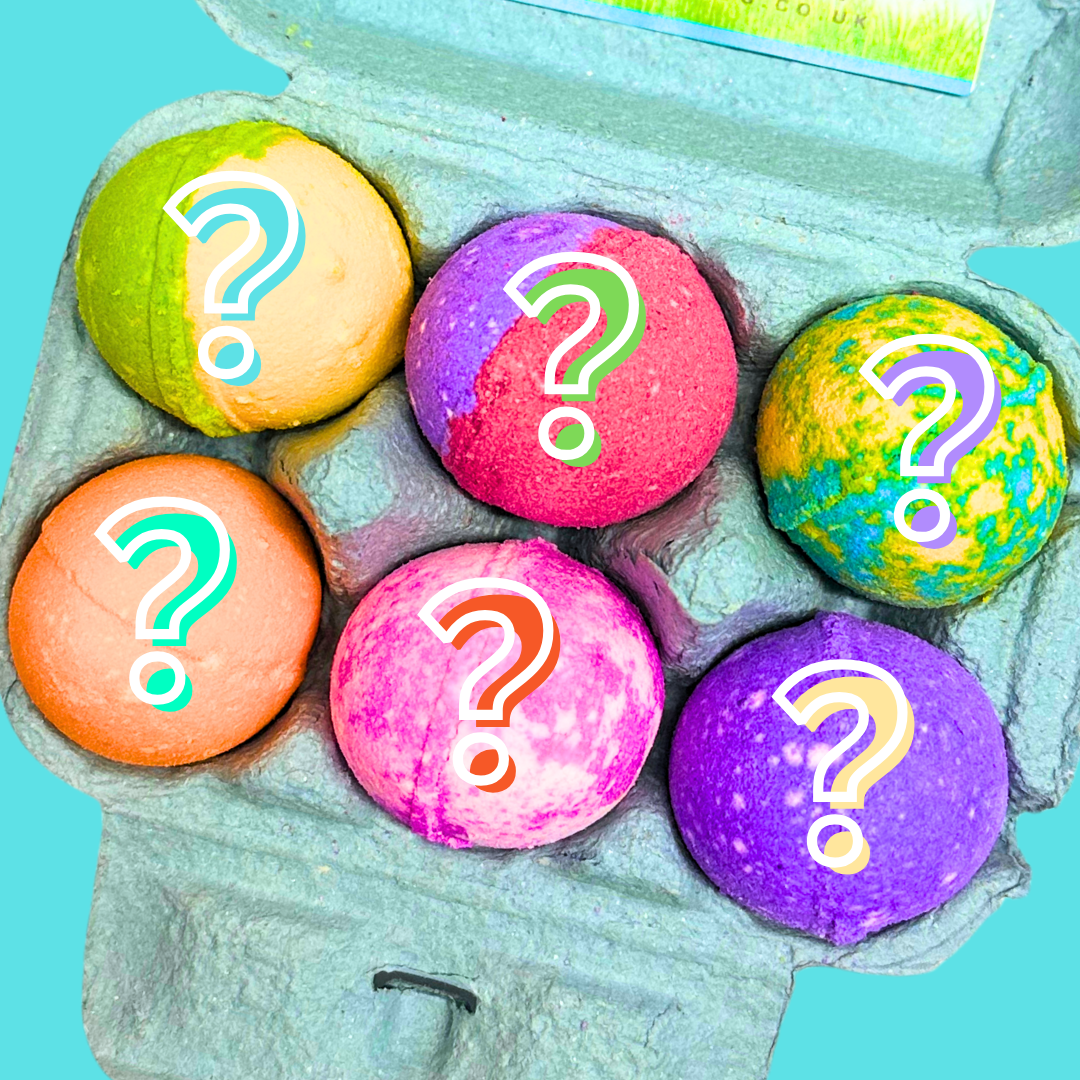 Scrambled Eggs Handmade Bath Bomb Egg Box 450g