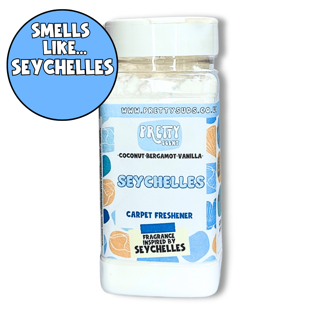 Seychelles Carpet Freshener Shaker Tub - Pretty Suds UK