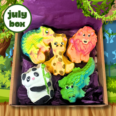 July Box: Go Wild with Our Zoo Collection! 🦁🐼🦎