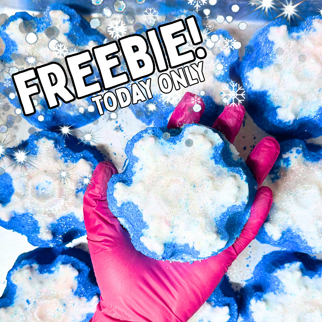 DAY TWO -  free Sleepy Snowflake Bath Bomb TODAY ONLY!