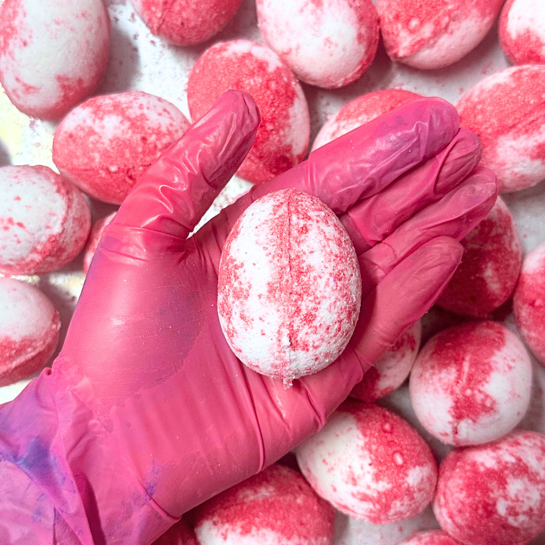 Sticky Caramel Egg Bath Bomb