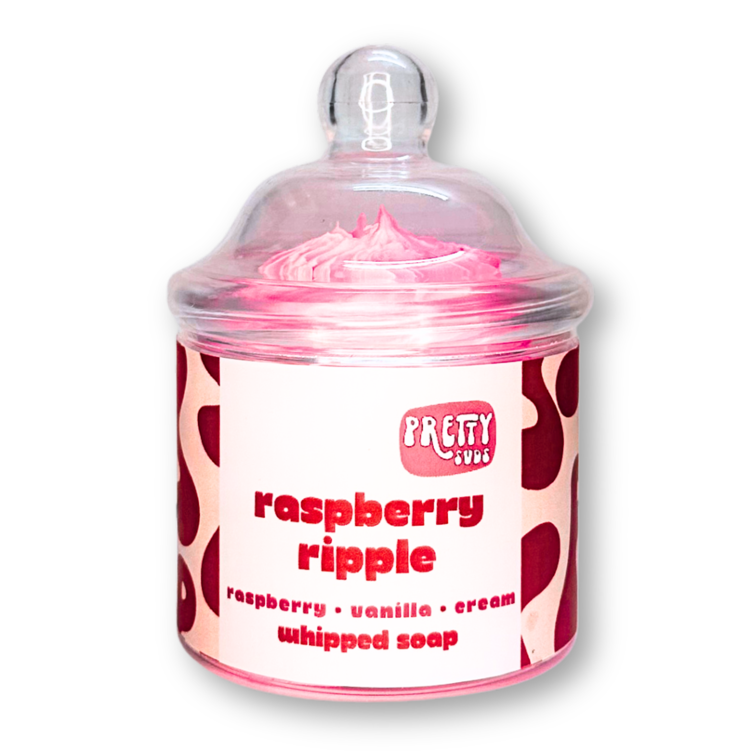 Raspberry Ripple Whipped Soap 130g