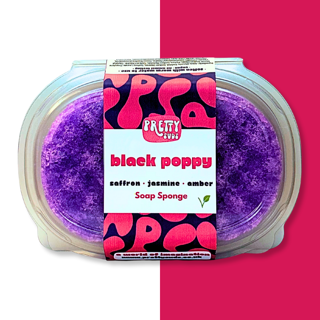 Black Poppy Soap Sponge 200g
