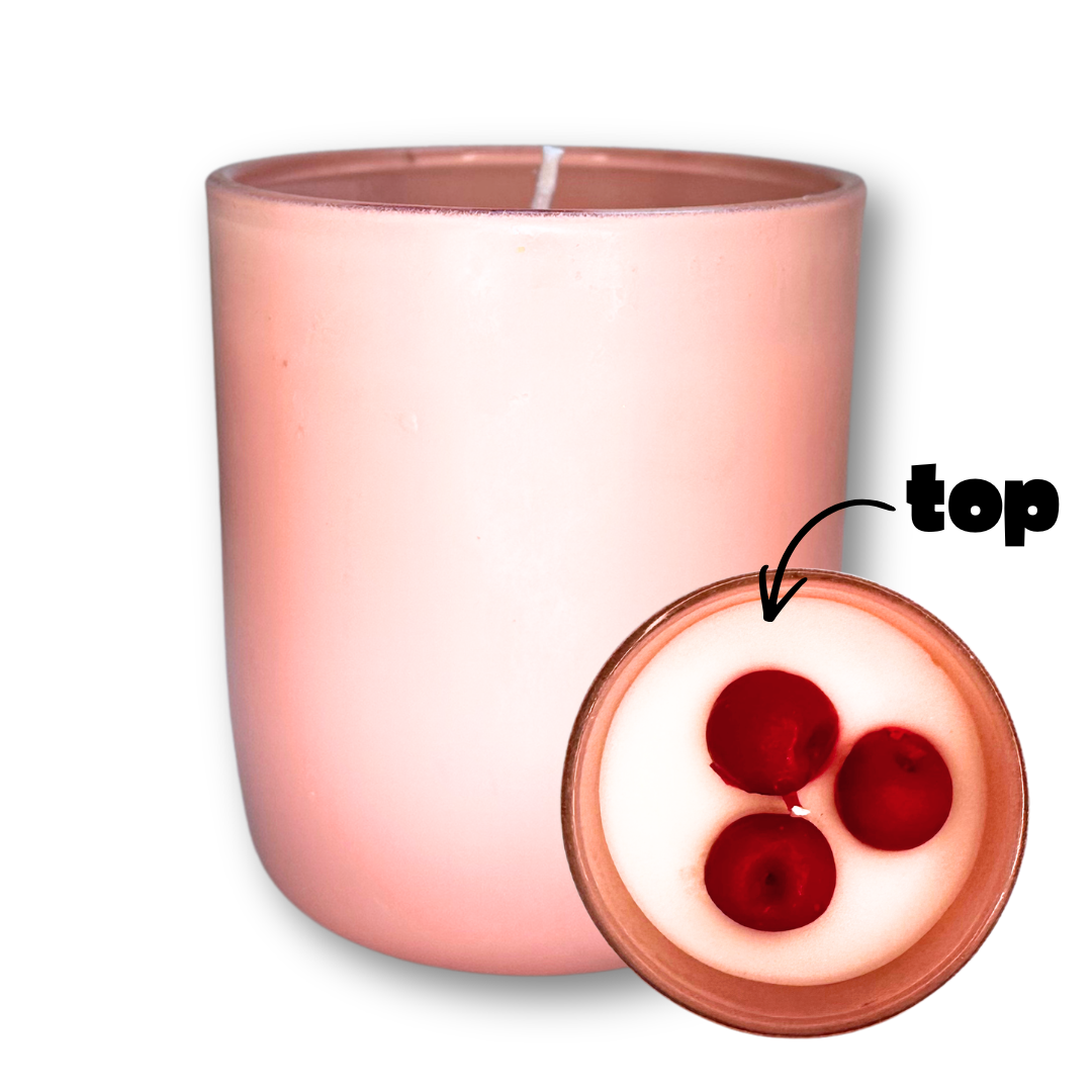 Cherries Large Glass Candle 30cl