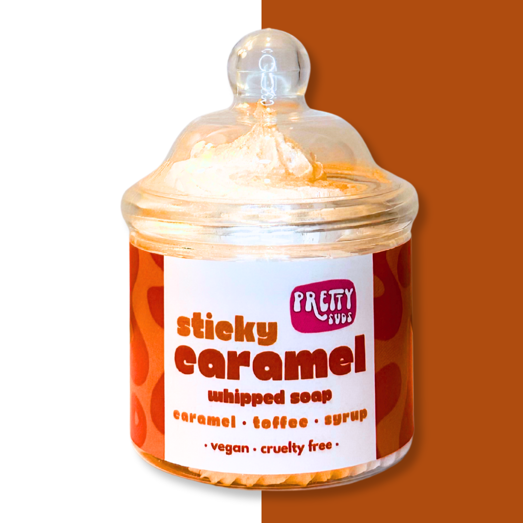 Sticky Caramel Whipped Soap 130g