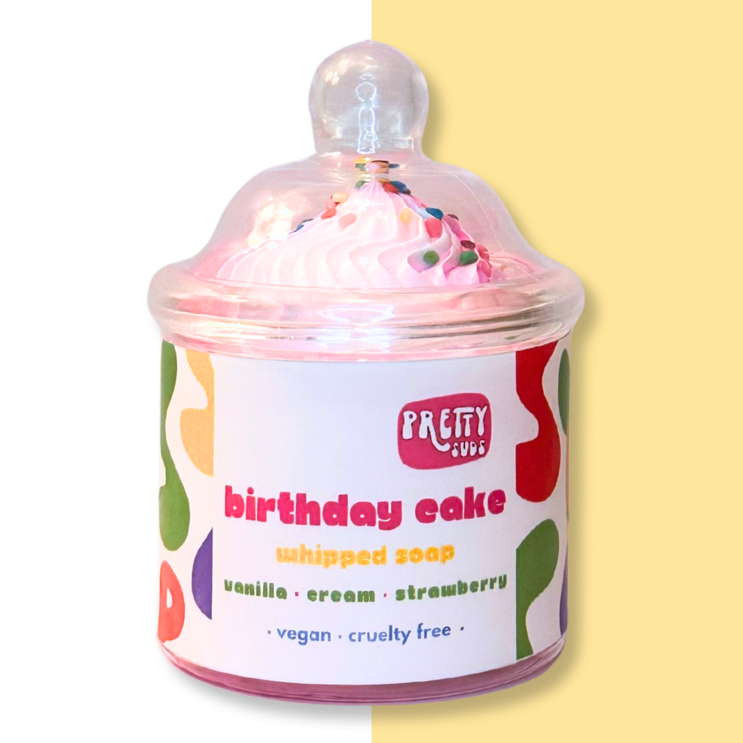 Birthday Cake Whipped Soap 130g