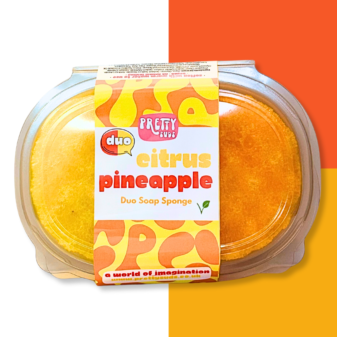(Duo) Citrus & Pineapple Soap Sponge 200g