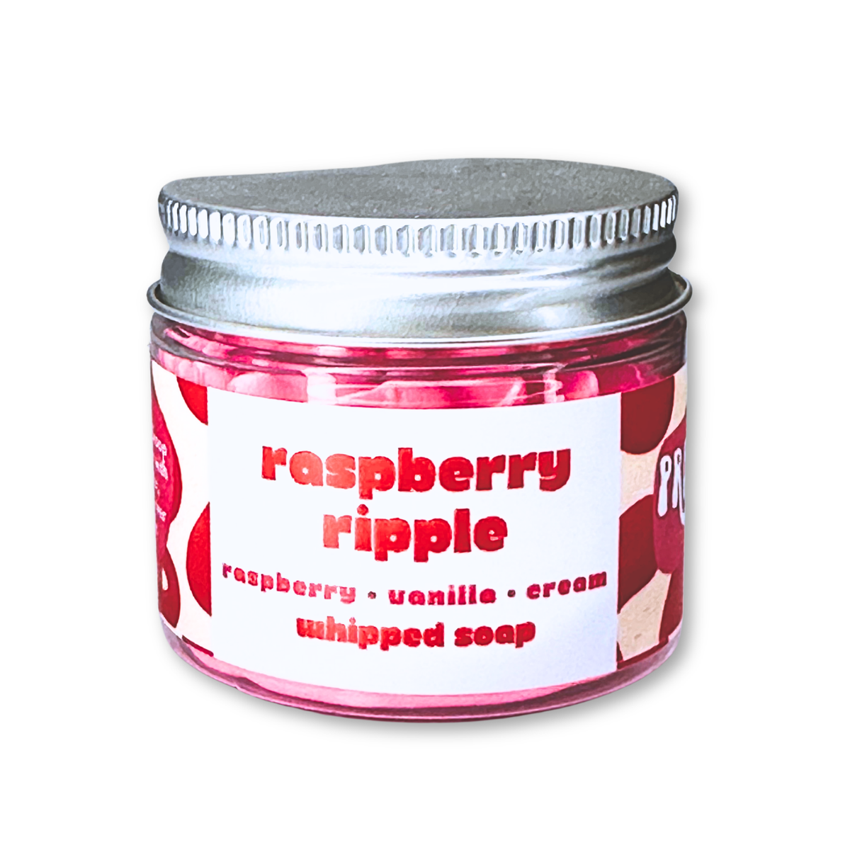 Raspberry Ripple Mini Whipped Soap 50g