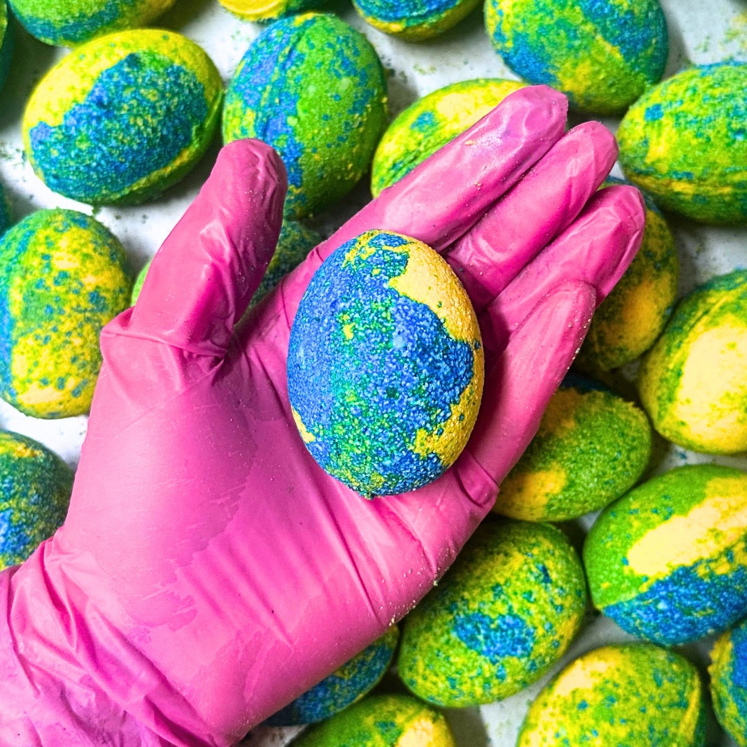 Skittles Egg Bath Bomb