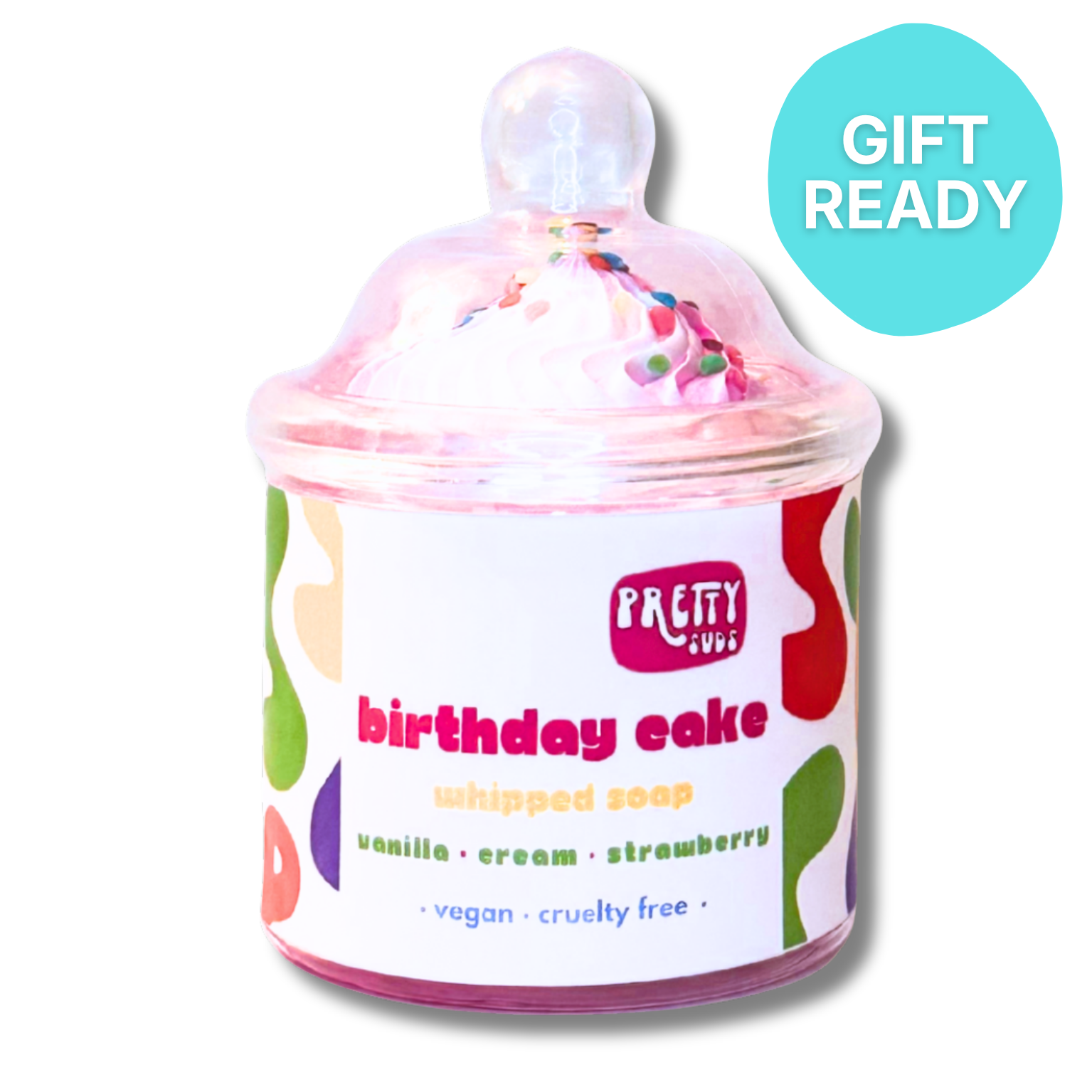 Birthday Cake Whipped Soap 130g