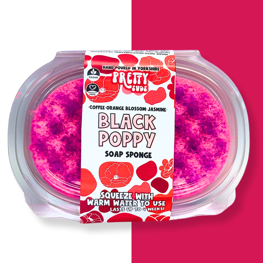 Black Poppy Soap Sponge 200g