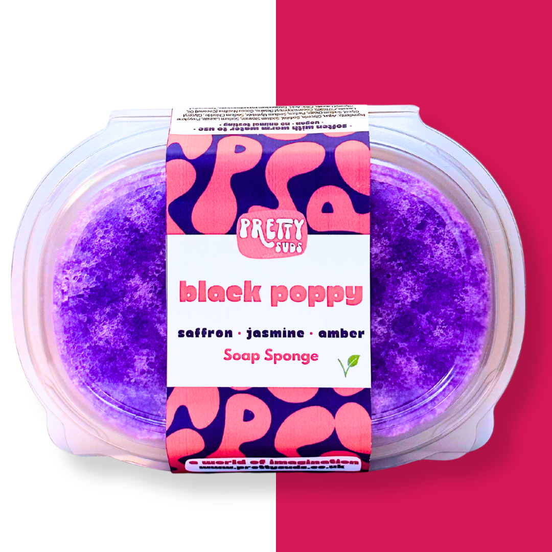 Black Poppy Soap Sponge 200g