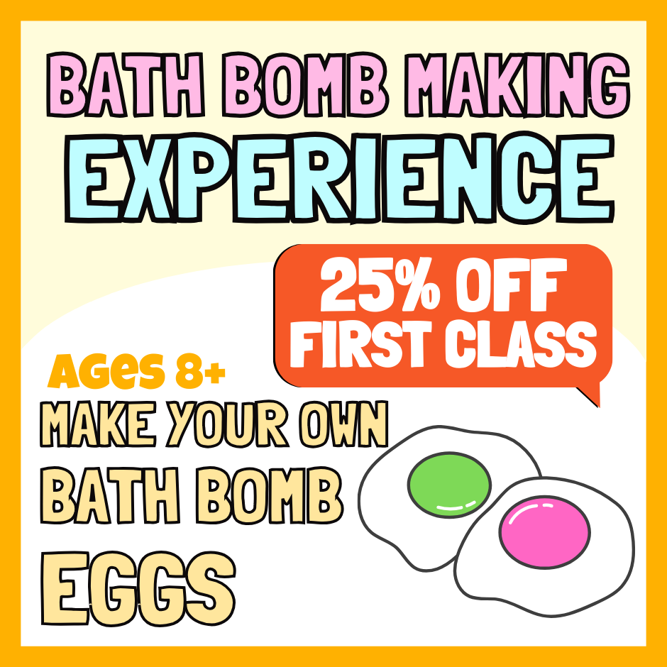 Egg-plosive Eggs – Bath Bomb Making Experience - £18.75 Per Child ✨  Special Offer ✨