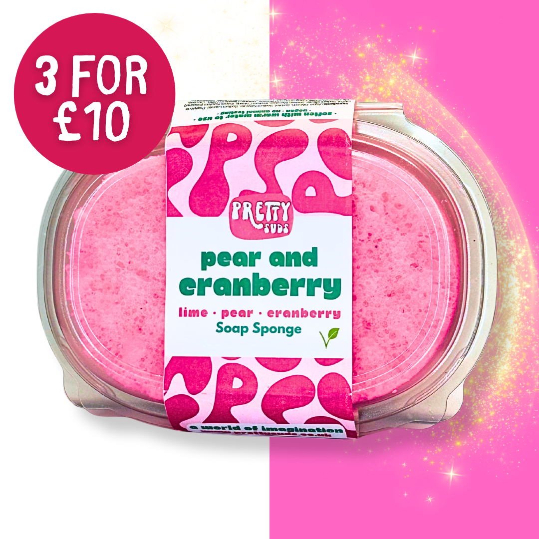 Pear & Cranberry Soap Sponge 200g ✨ LIMITED BATCH ✨