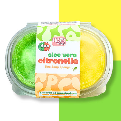 (Duo) Aloe Vera & Citronella Soap Sponge 200g