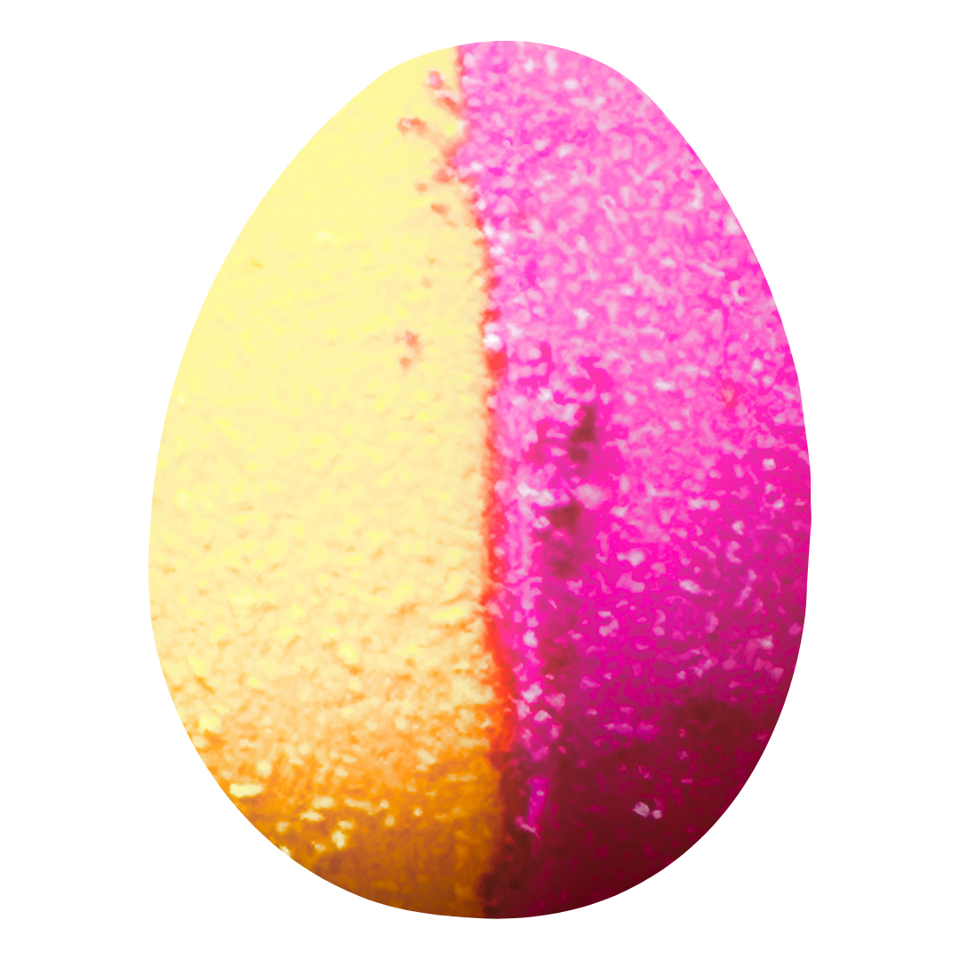Rhubarb & Custard Egg Bath Bomb