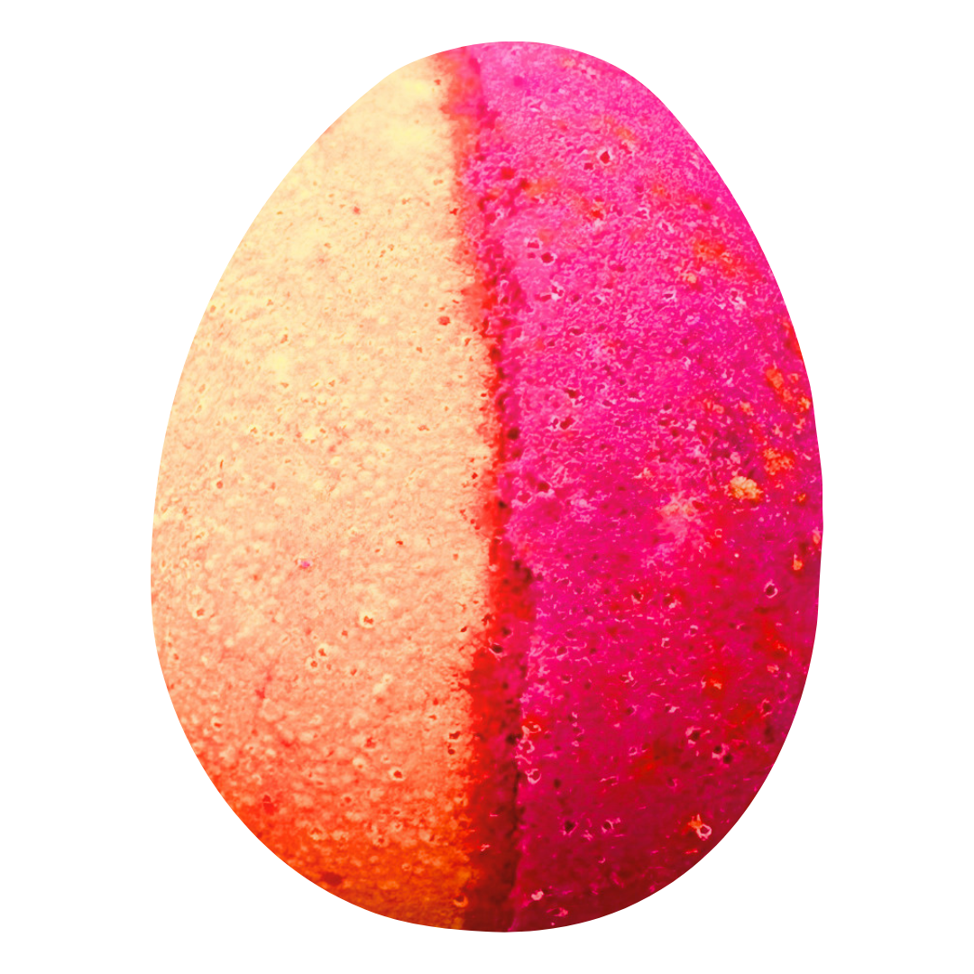 Rhubarb & Custard Egg Bath Bomb