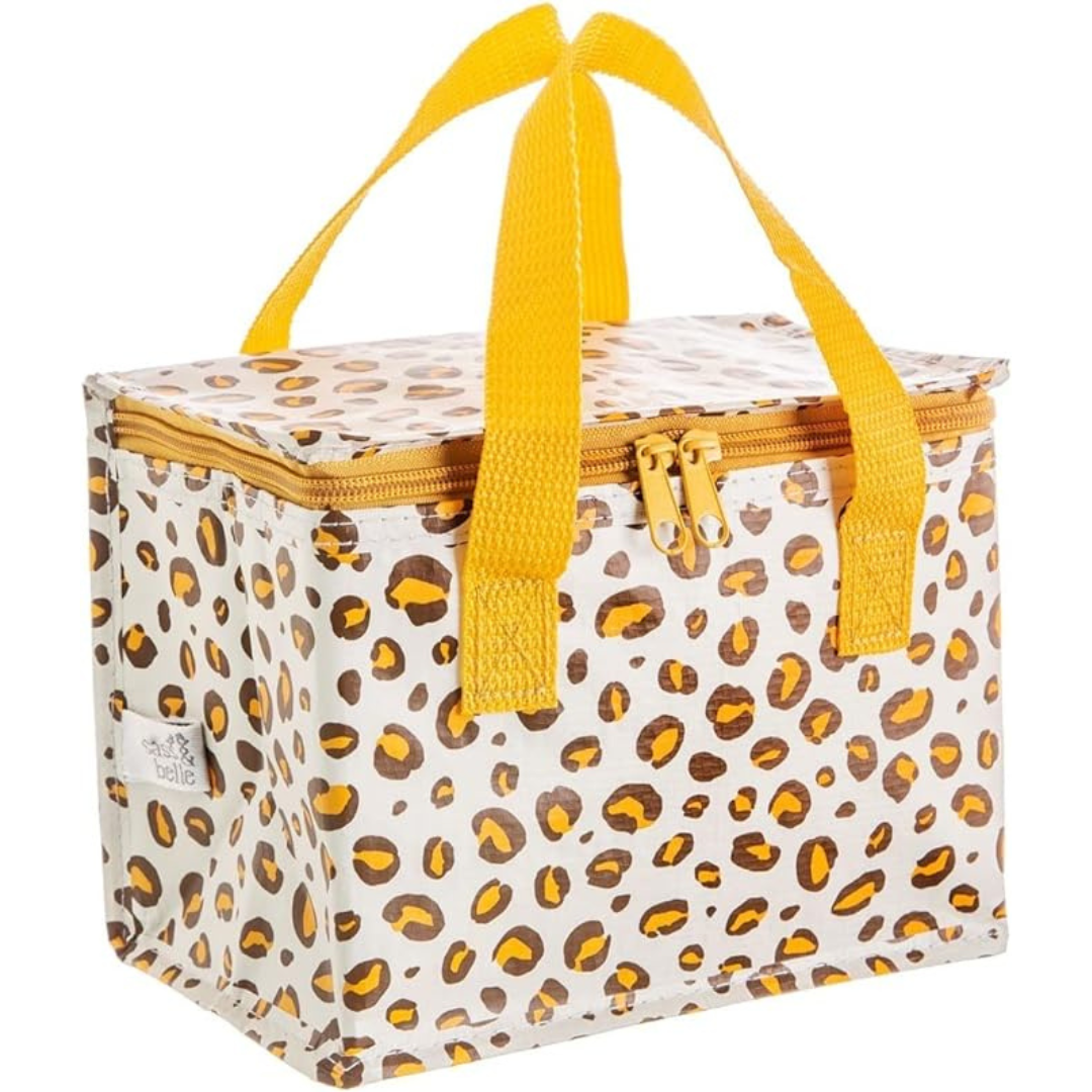 Natural Leopard Lunch Bag