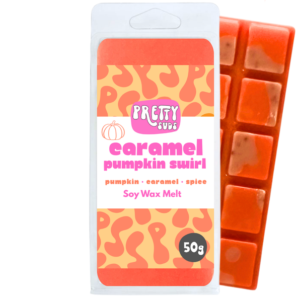 Caramel Pumpkin Swirl Soy Wax Melt Bar 50g