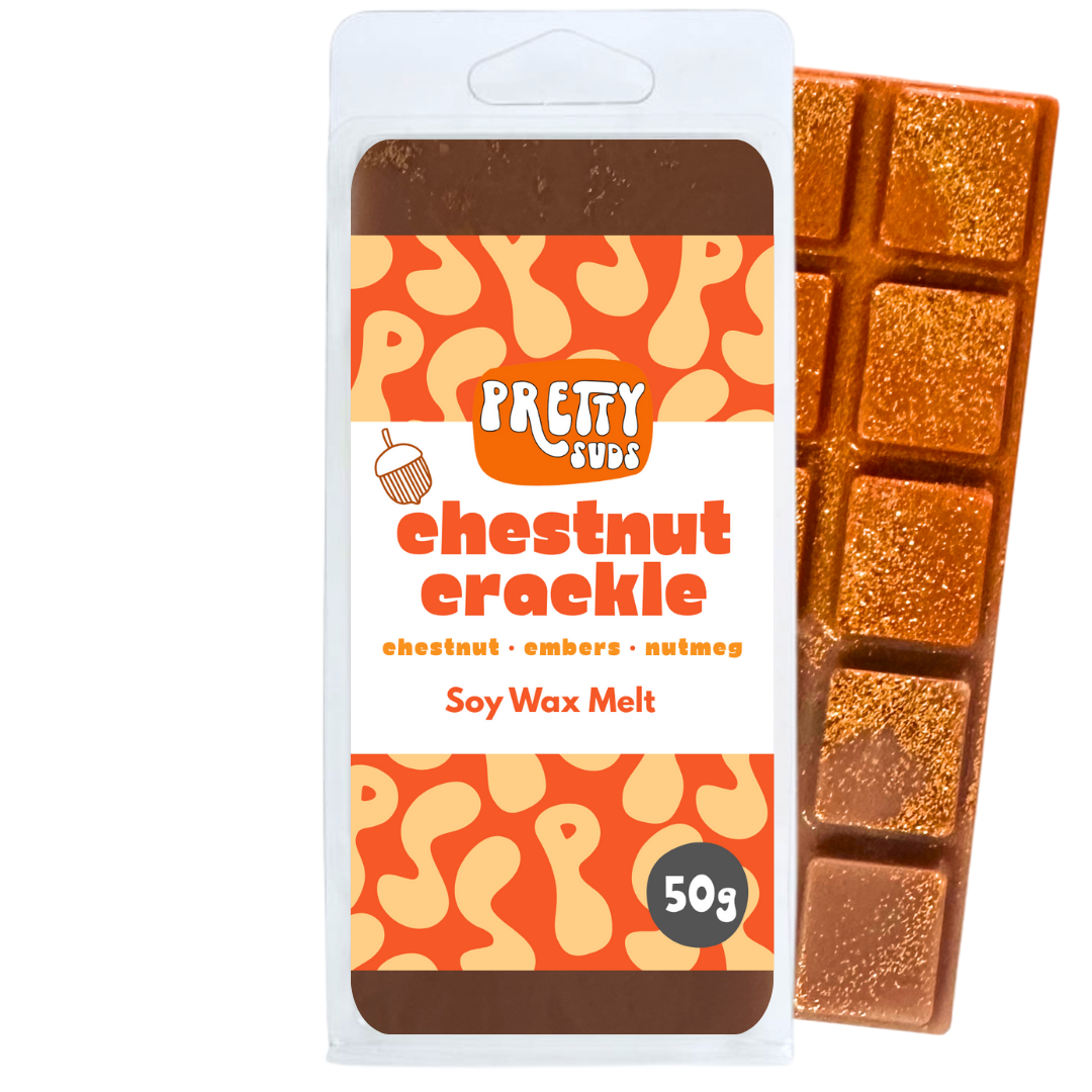 Chestnut Crackle Soy Wax Melt Bar 50g
