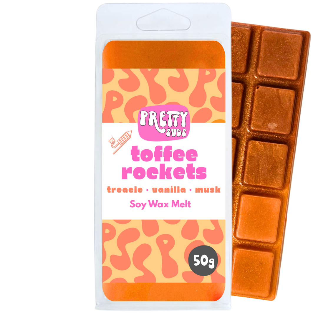 Toffee Rockets Soy Wax Melt Bar 50g