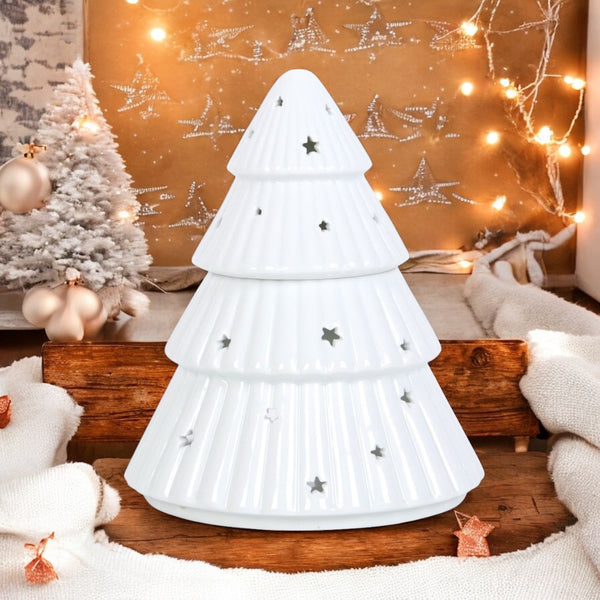 White Christmas Tree Wax Melt Burner