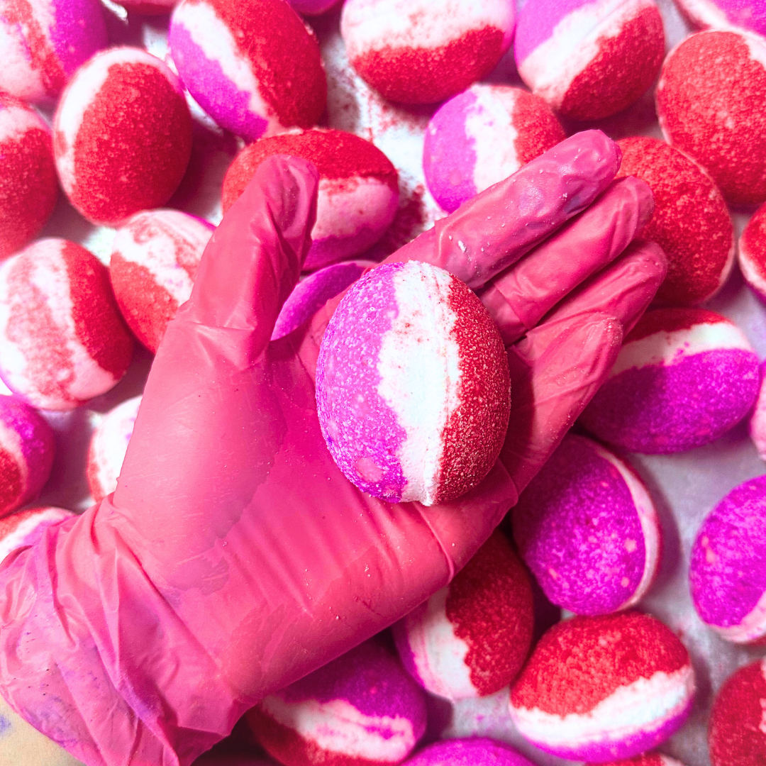 Strawberry Milkshake Egg Bath Bomb