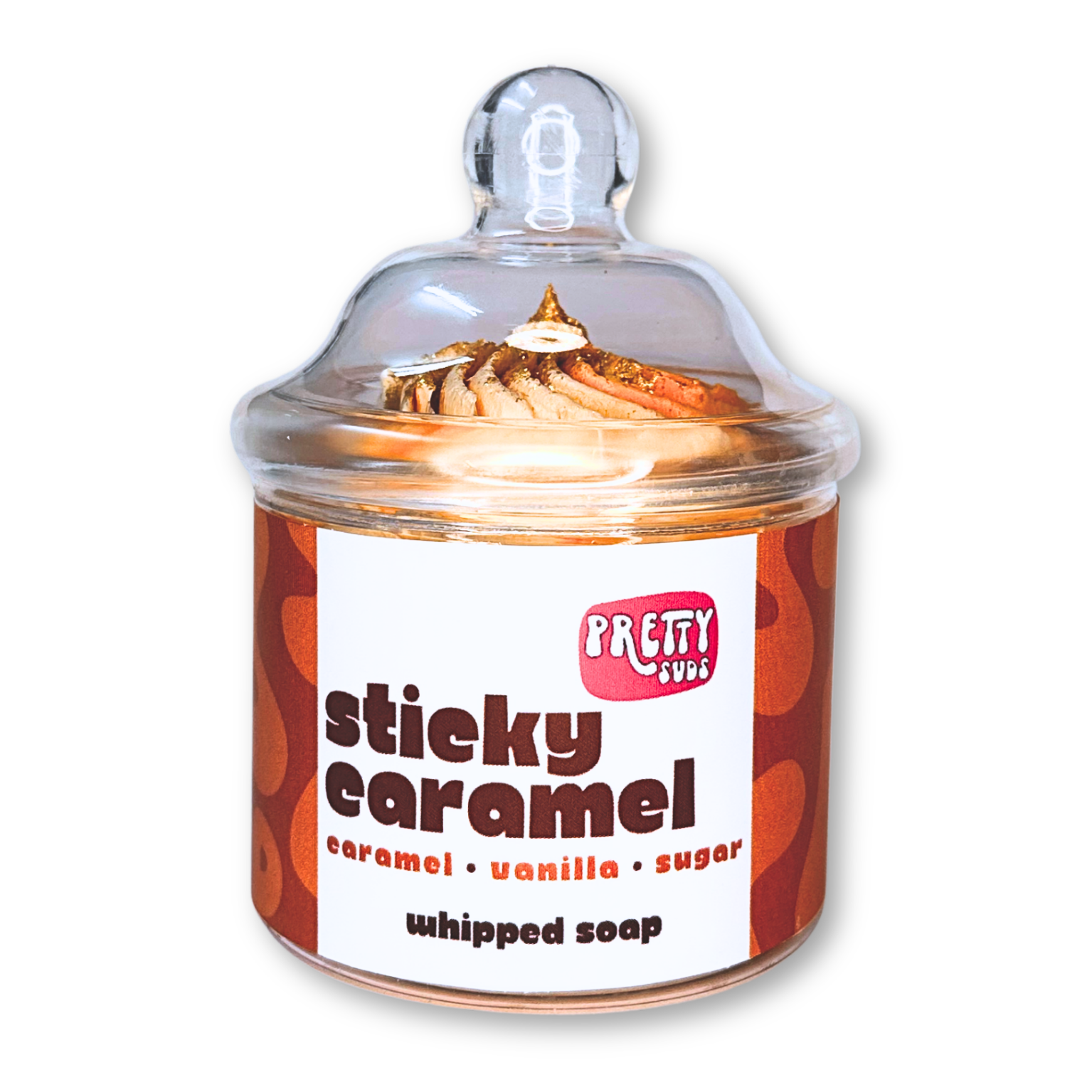Sticky Caramel Whipped Soap 130g