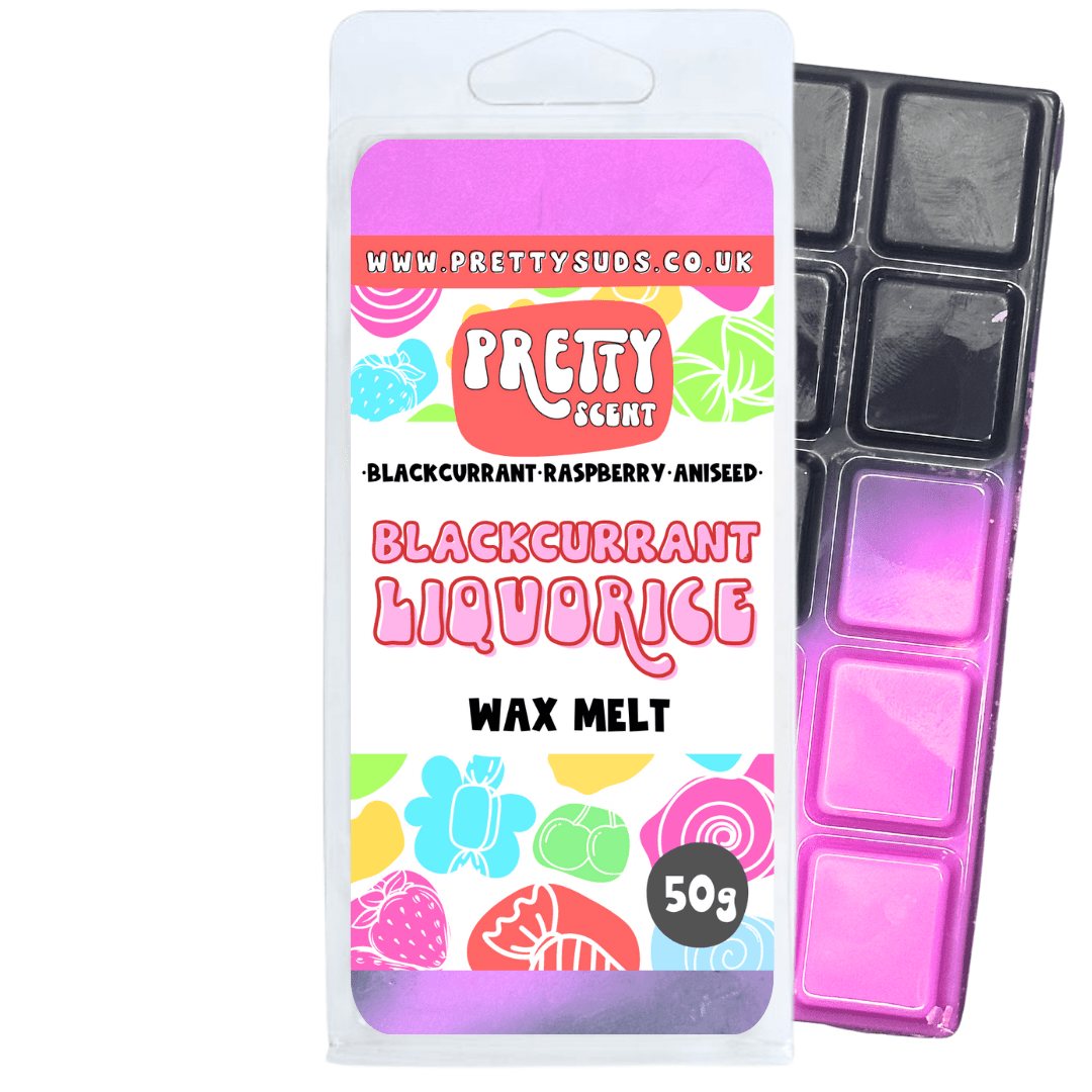 Blackcurrant Liquorice Soy Wax Melt Bar 50g - Pretty Suds UK