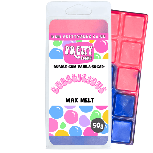 Bubblicious Soy Wax Melt Bar 50g - Pretty Suds UK