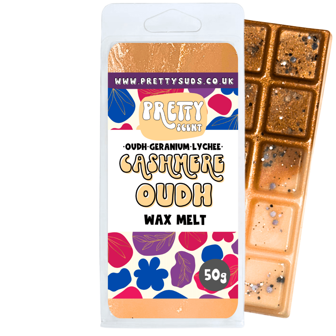 Cashmere Oudh Soy Wax Melt Bar 50g - Pretty Suds UK