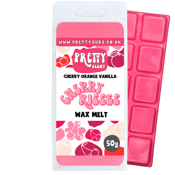 Cherry Kisses Soy Wax Melt Bar 50g - Pretty Suds UK