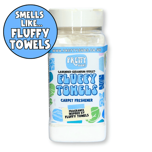 Fluffy Towels Carpet Freshener Shaker Tub - Pretty Suds UK