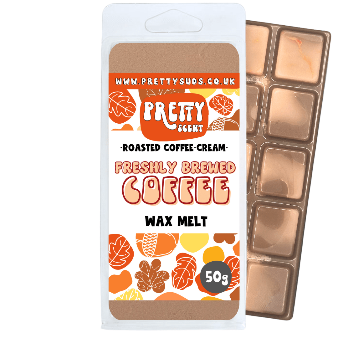 Freshly Brewed Coffee Soy Wax Melt Bar 50g - Pretty Suds UK