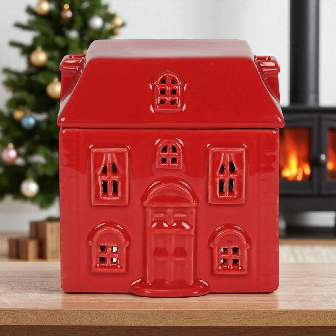 Red Townhouse Wax Melt Burner