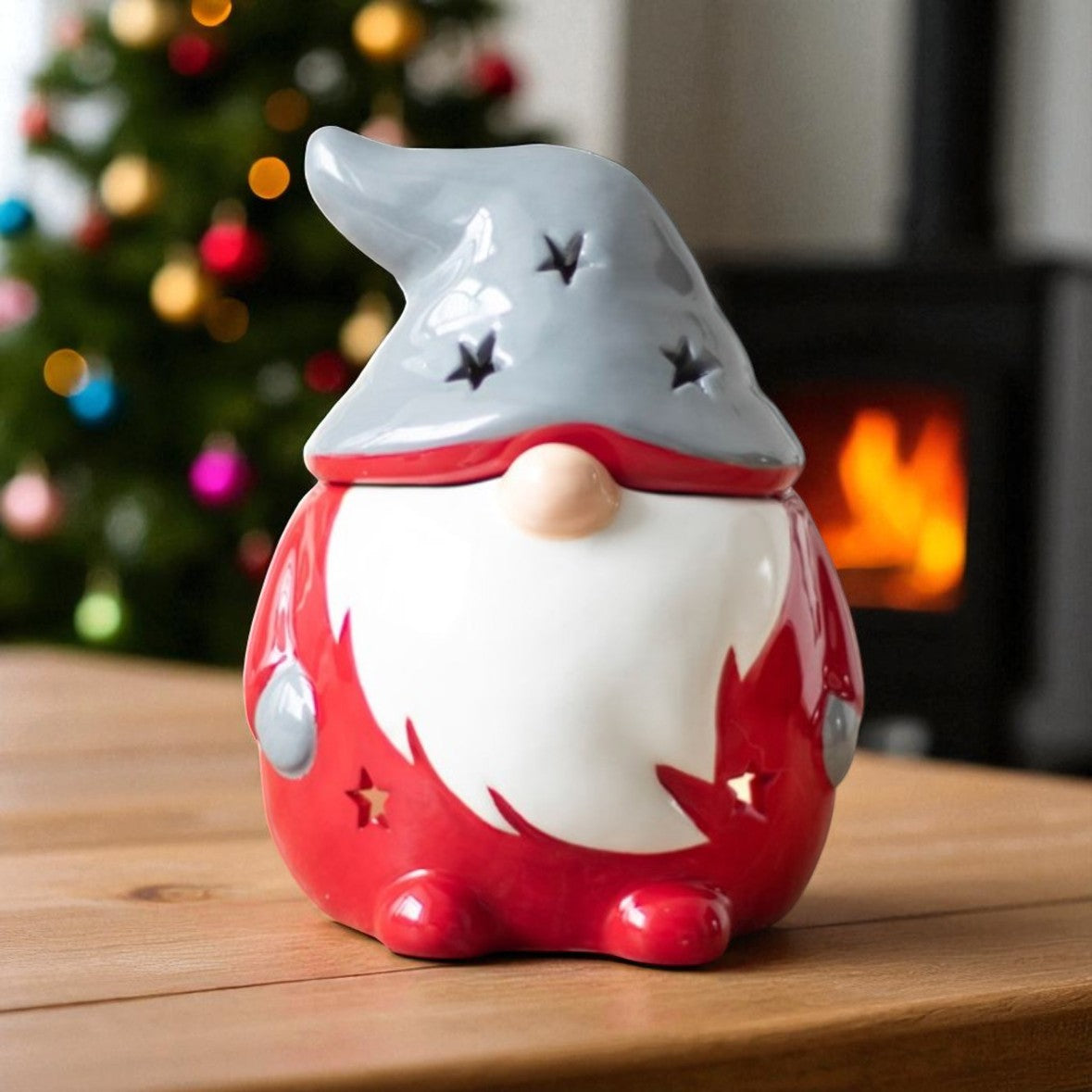 Red & Grey Gonk Wax Melt Burner