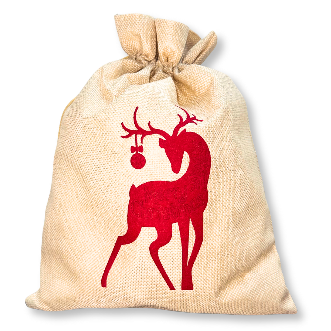 Reindeer Jute Bag