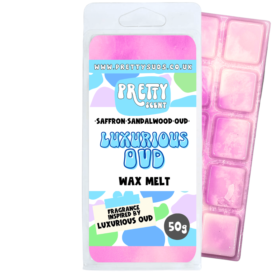 Luxurious Oud Soy Wax Melt Bar 50g - Pretty Suds UK