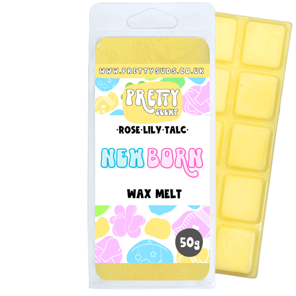 Newborn Soy Wax Melt Bar 50g - Pretty Suds UK