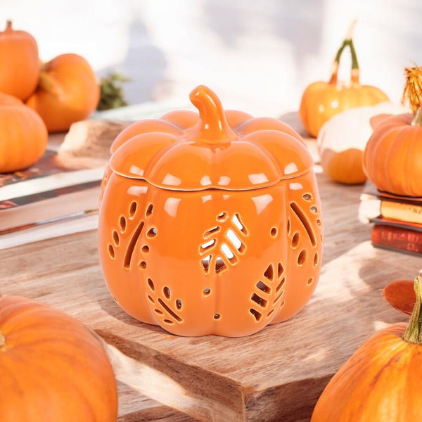 Pumpkin Patch (Orange) Wax Melt Burner - Pretty Suds UK