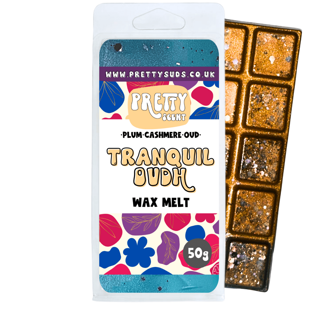 Tranquil Oudh Soy Wax Melt Bar 50g - Pretty Suds UK