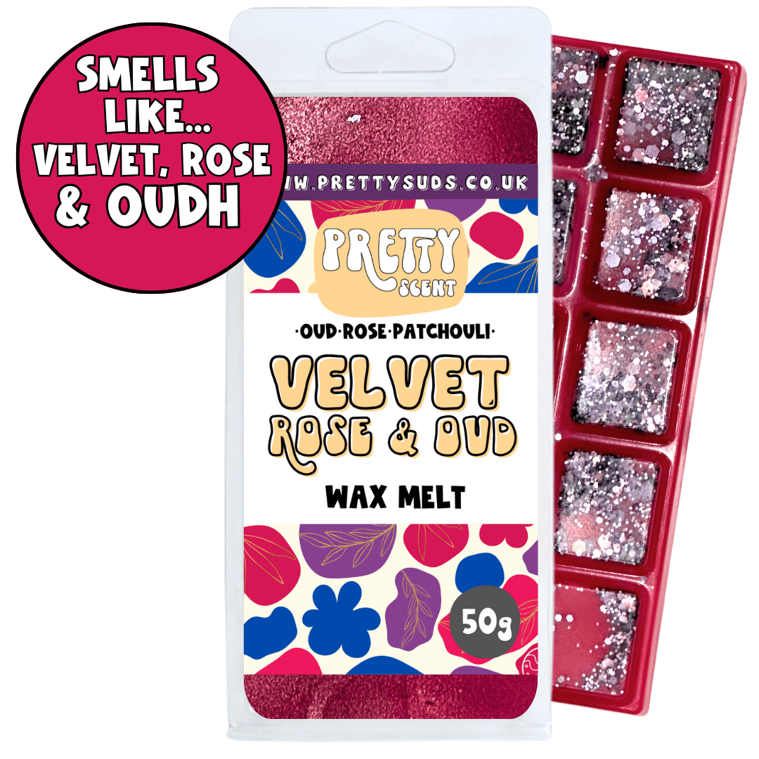 Velvet Rose & Oudh Soy Wax Melt Bar 50g - Pretty Suds UK