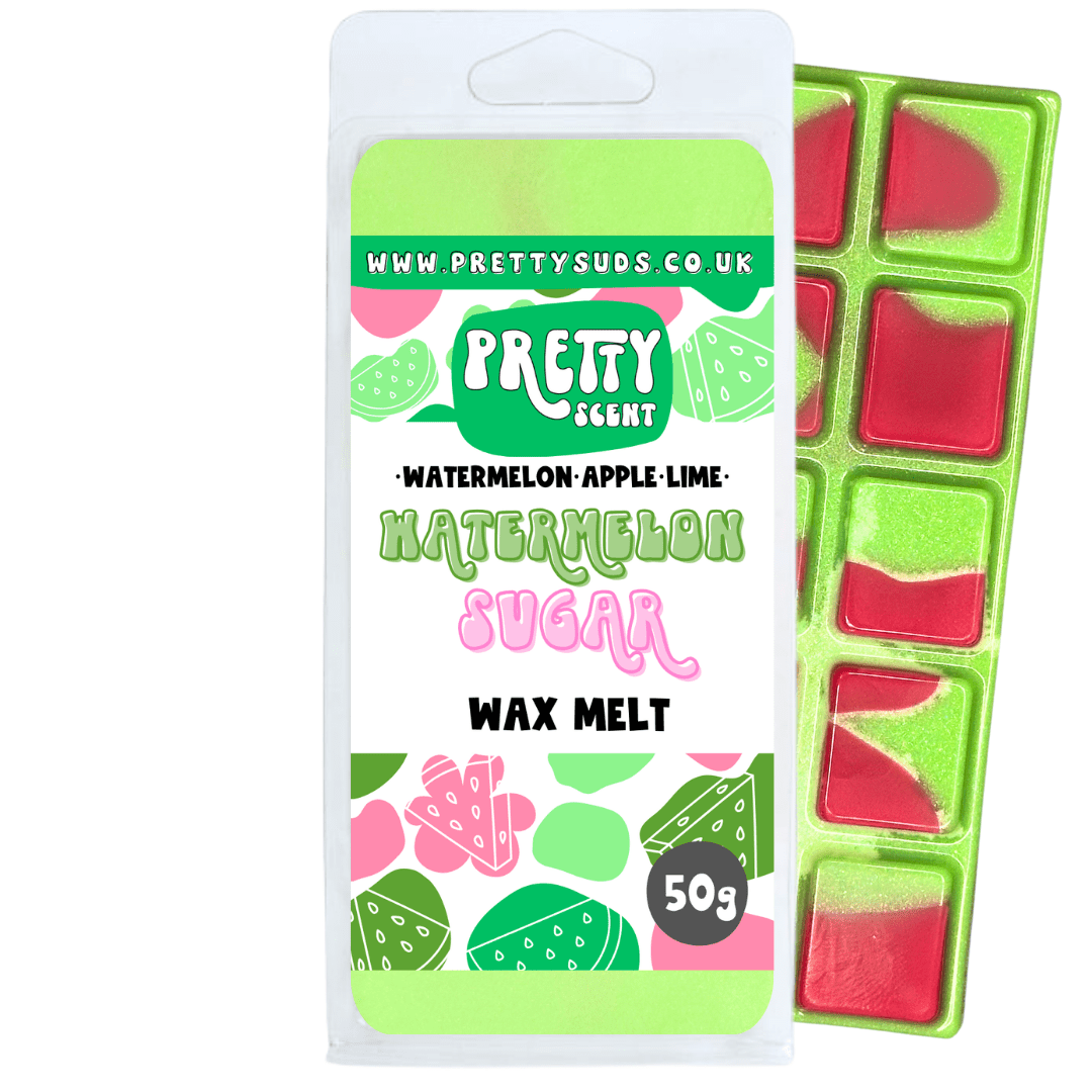 Watermelon Sugar Soy Wax Melt Bar 50g - Pretty Suds UK