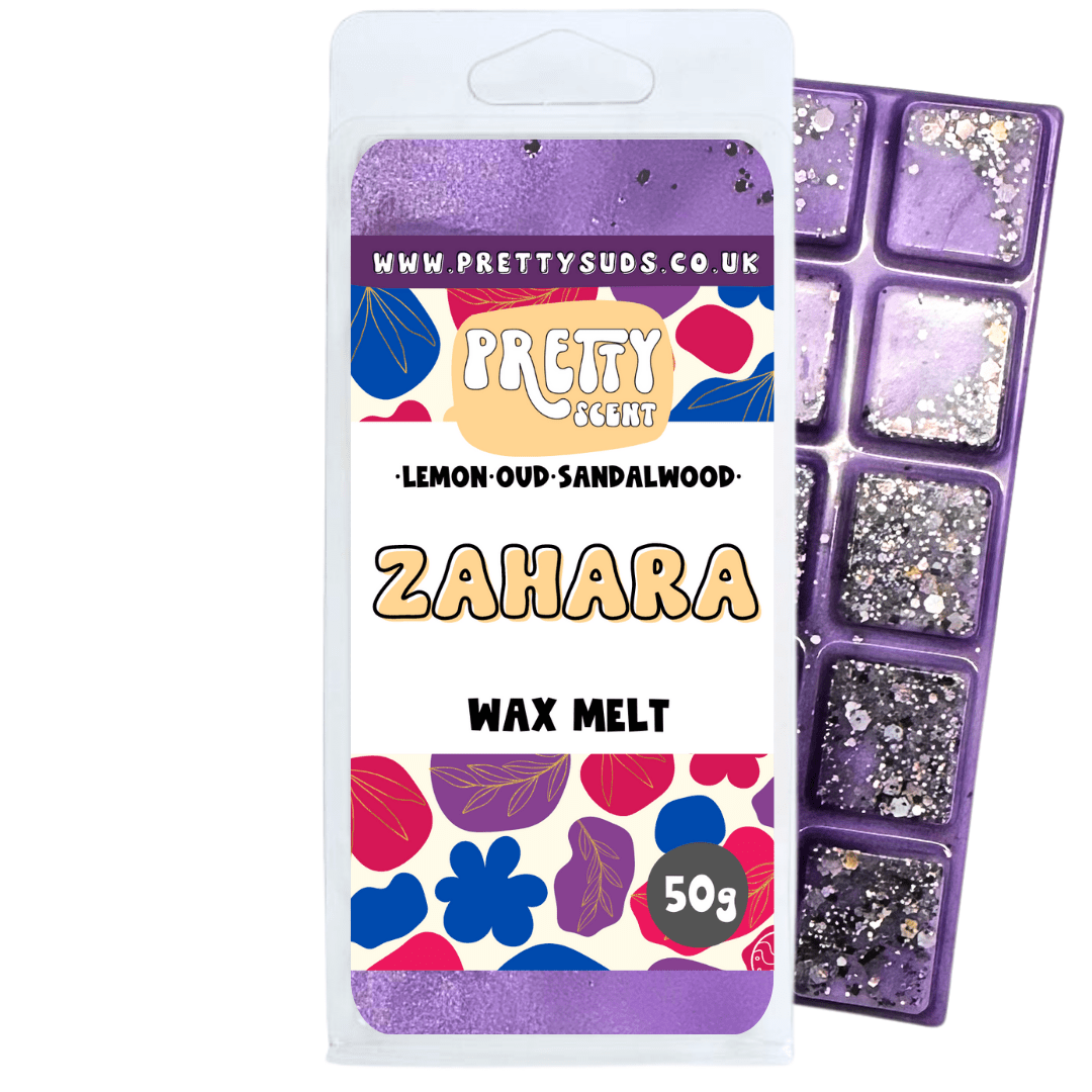 Zahara Soy Wax Melt Bar 50g - Pretty Suds UK